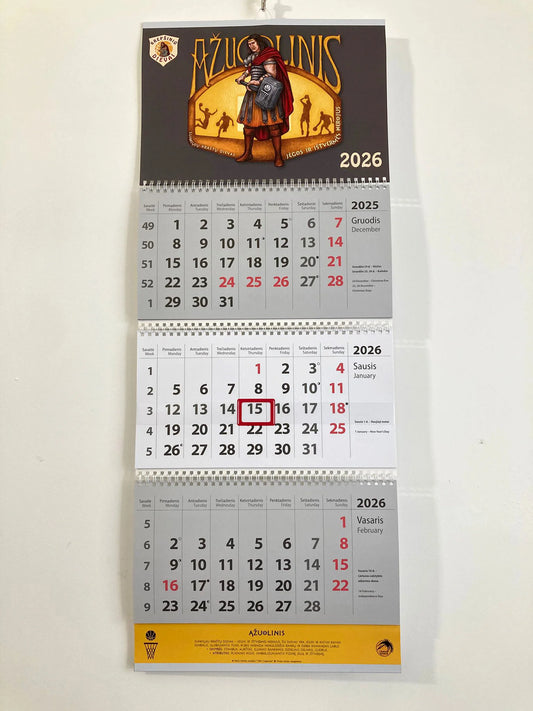 Kalendorius „Ąžuolinis“