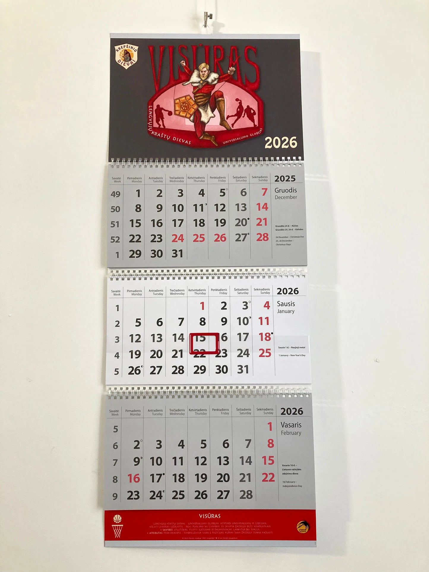 Kalendorius „Visūras“